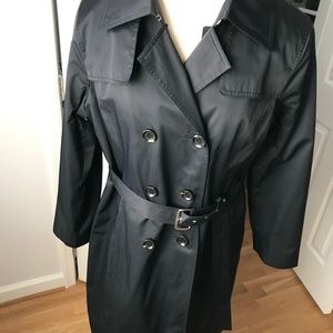 Michael Kors black trench coat, Large